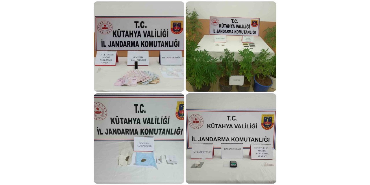 Kütahya’da 20 uyuşturucu operasyonunda 22 şüpheli yakalandı