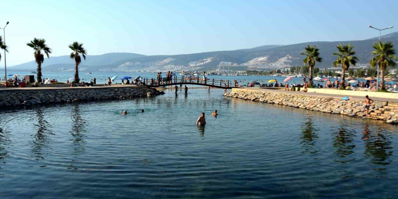 Akbük’ün tarihi şifalı su kaynağı ‘Soğuk Su’, tatilcilerin ilgisini çekiyor