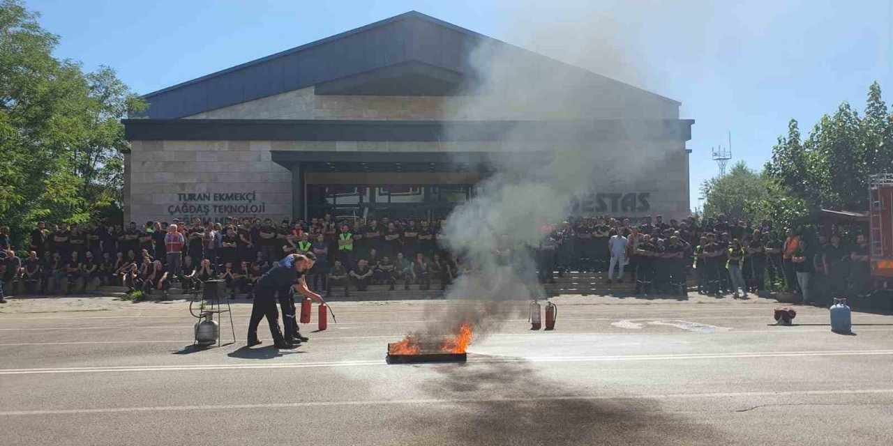 ESTAŞ çalışanlarına yangın eğitimi verildi