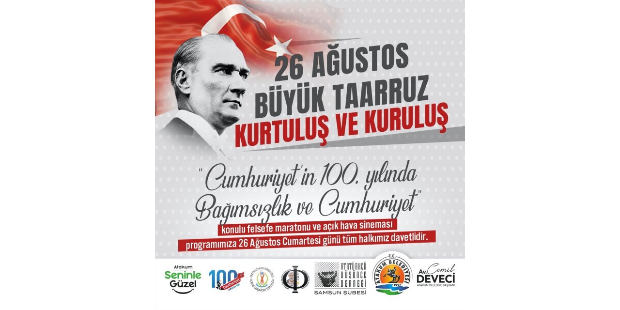 Atakum’da 30 Ağustos etkinliği