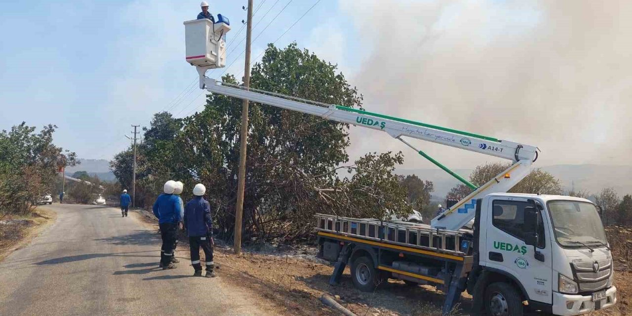 UEDAŞ’tan yangın bölgesi için seferberlik