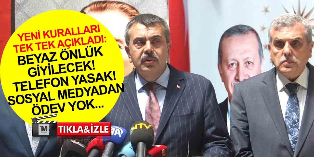 Milli Eğitim Bakanı Tekin yeni eğitim öğretim yılında hayata geçecek uygulamaları açıkladı