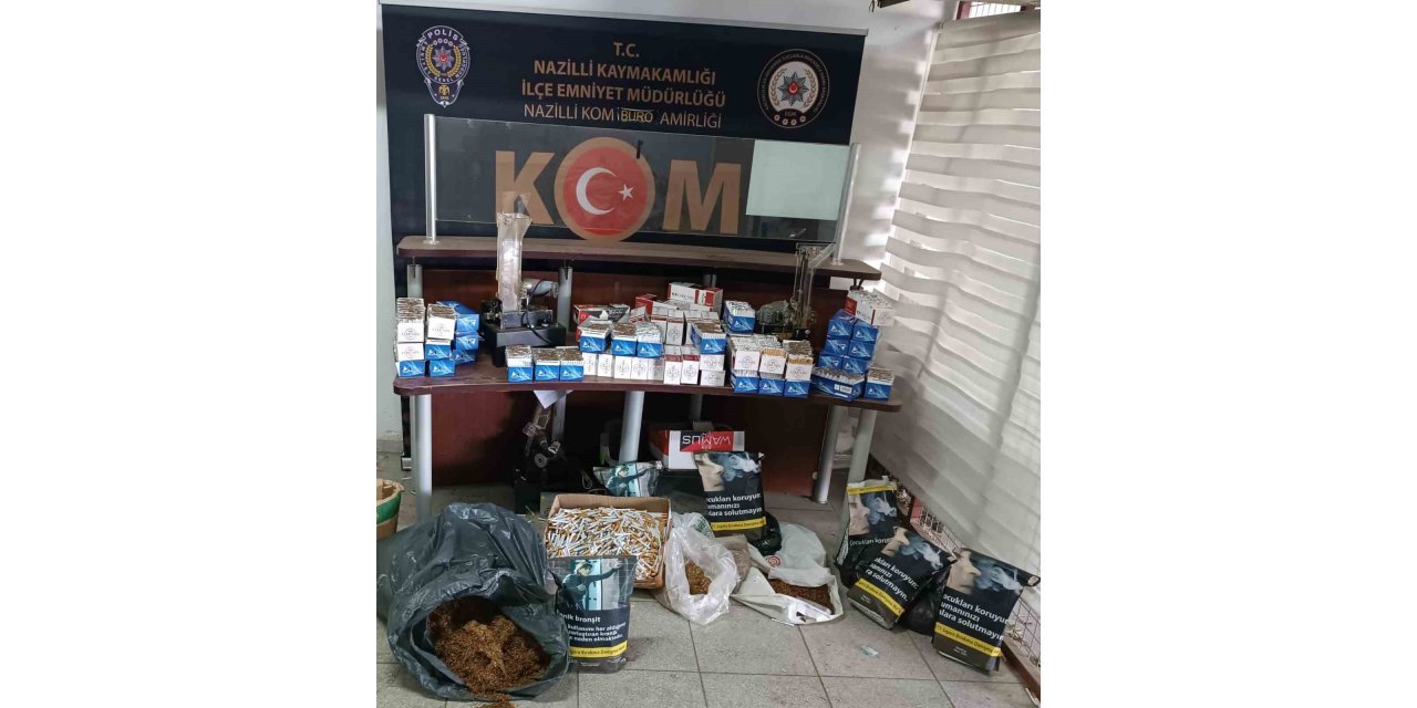 Aydın’da kaçak sigara operasyonu: 1 gözaltı