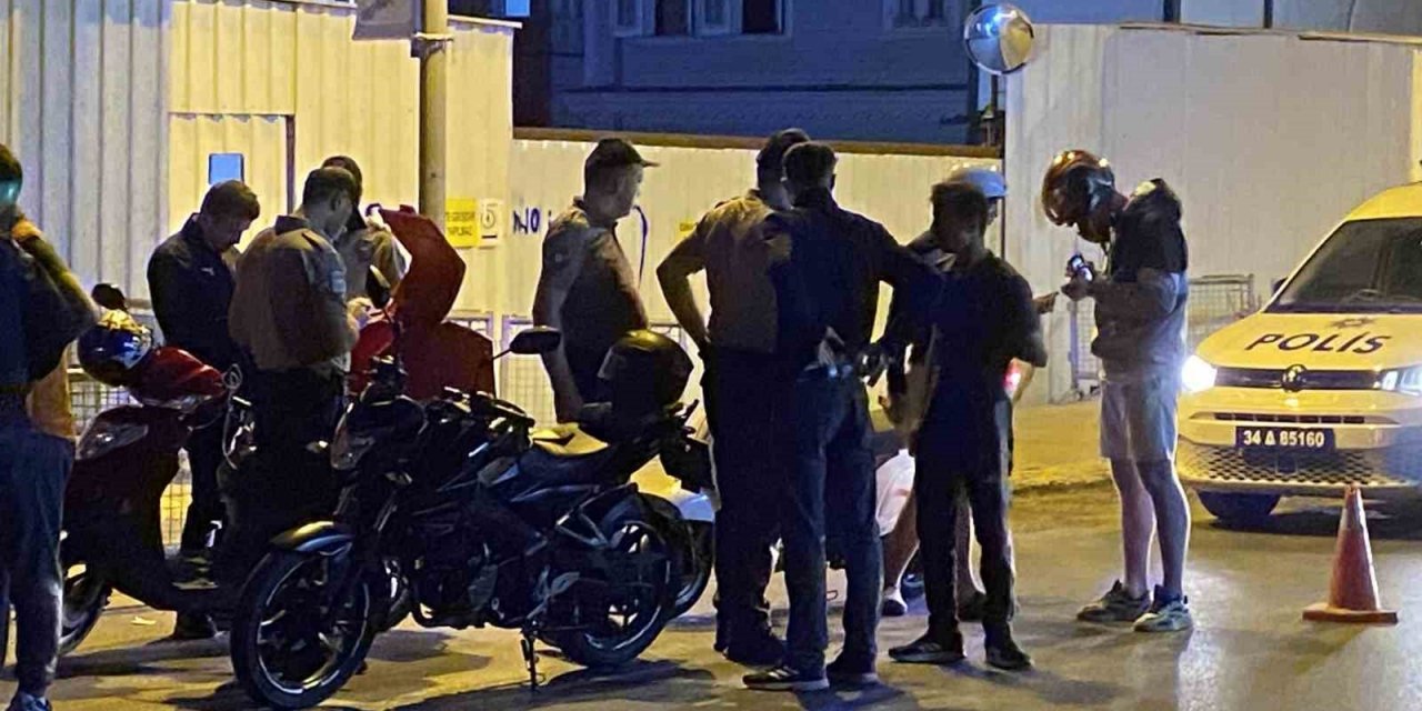 Beşiktaş’ta motosiklet sürücülerine yönelik denetim