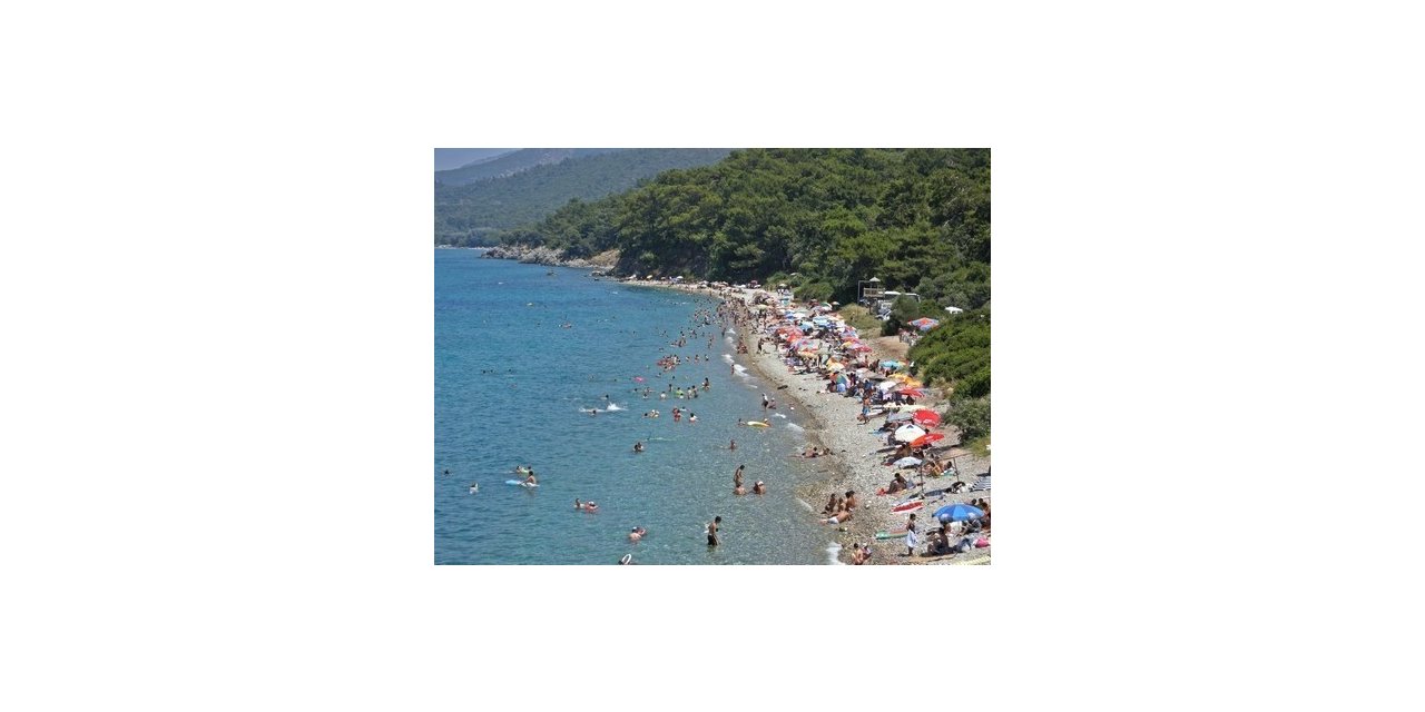 Güzelçamlı Milli Parkı serinlemek isteyenlerin ilk tercih ettiği yer oldu