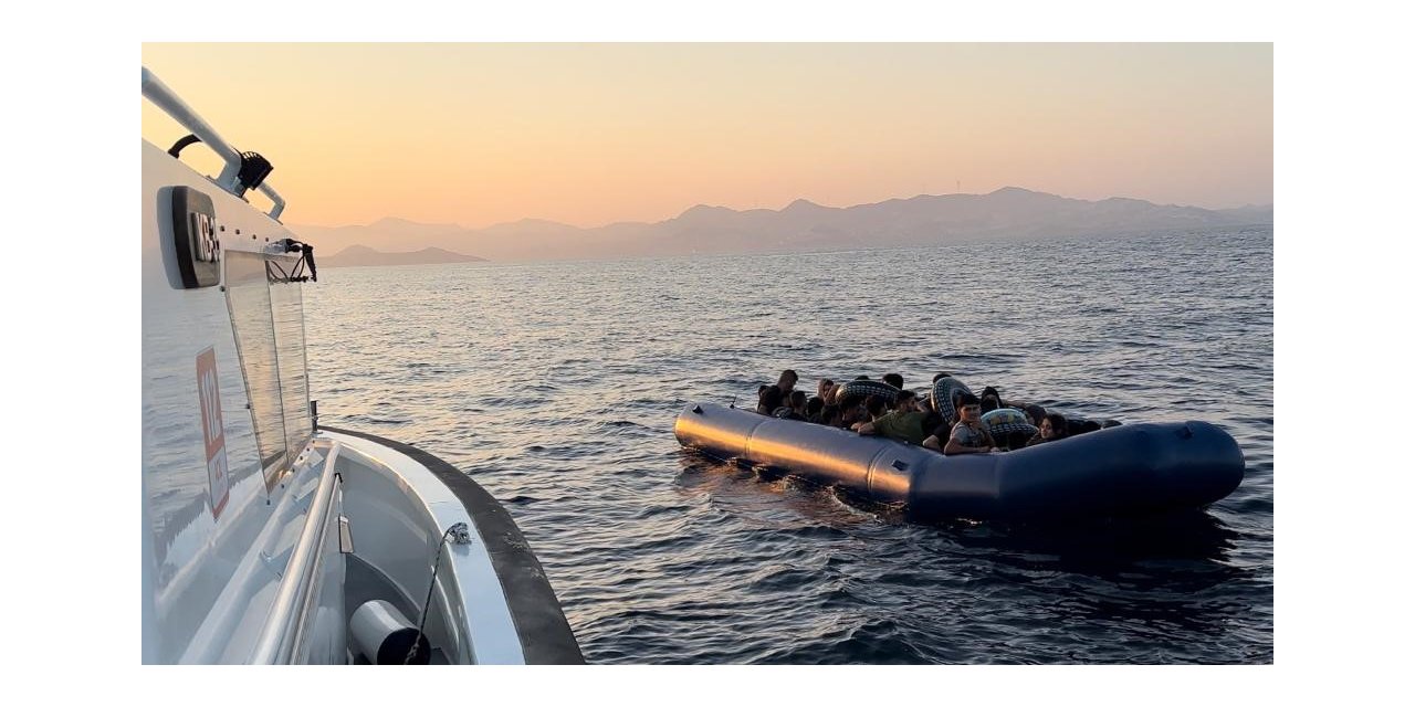 Bodrum’da 35 düzensiz göçmen kurtarıldı
