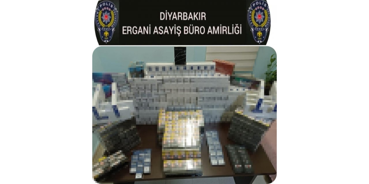 Ergani’de 2 bin 167 paket kaçak sigara ele geçirildi