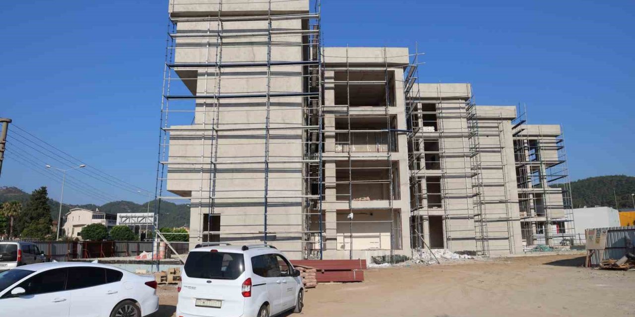 Marmaris’te yeni belediye binası inşaatının yüzde 60’ı tamamlandı