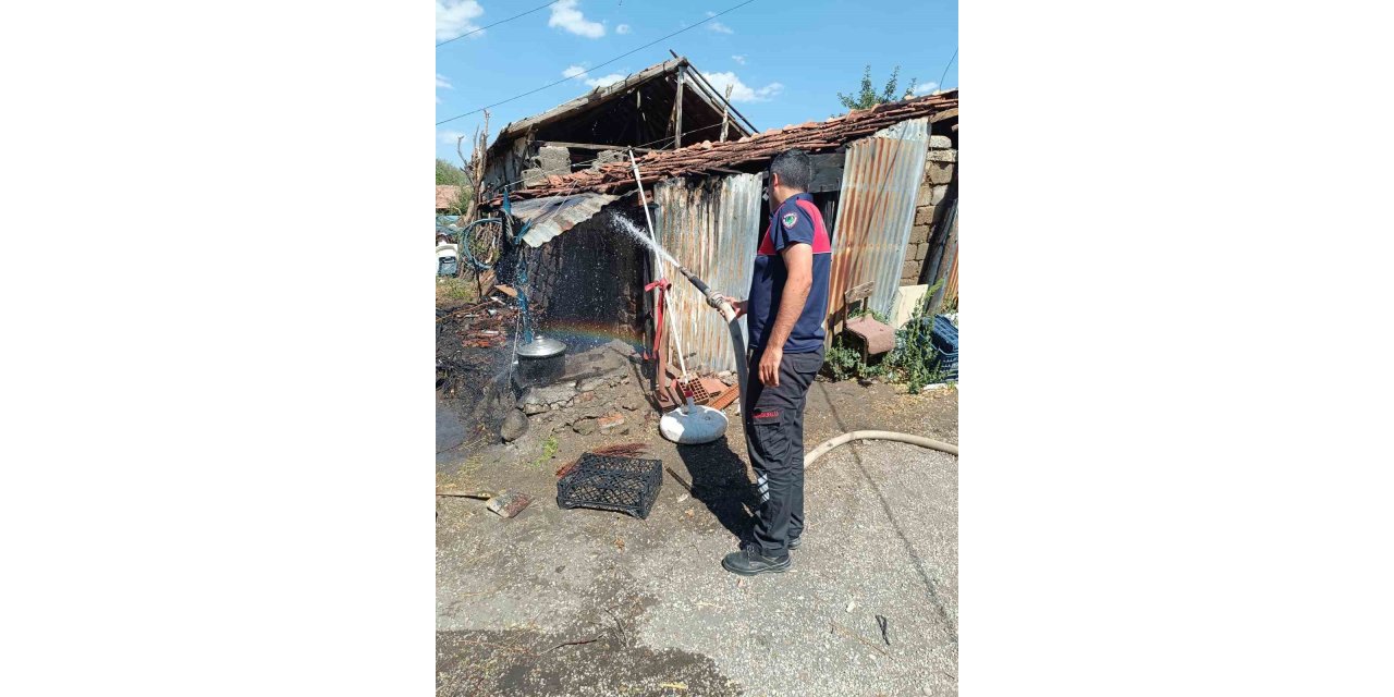 Sungurlu’da tandır yangını