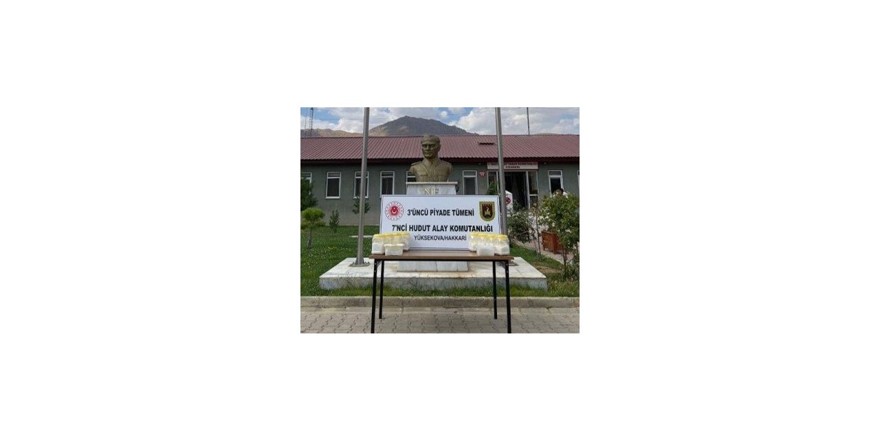 MSB: “Hakkari hudut hattında 9 bin 888 gram metamfetamin ele geçirildi”