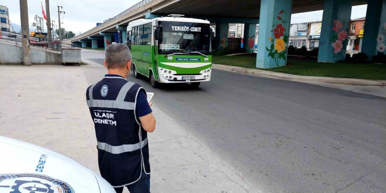 Toplu taşıma araçlarına denetim