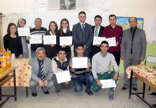 Hüyük'te Pratik İngilizce kursu sona erdi