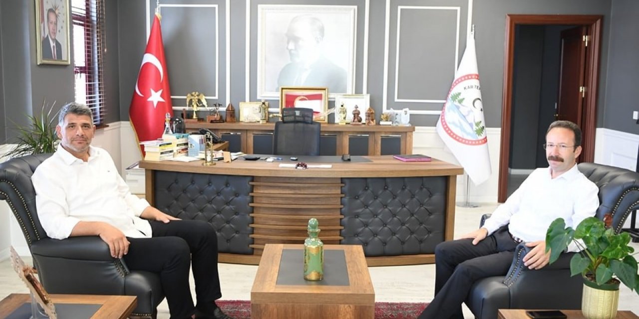 Kaymakam Yamlı’ya teşekkür ve veda ziyareti