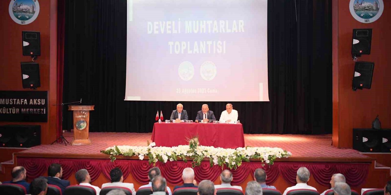 Başkan Büyükkılıç’tan Develi’de muhtarlarla istişare toplantısı