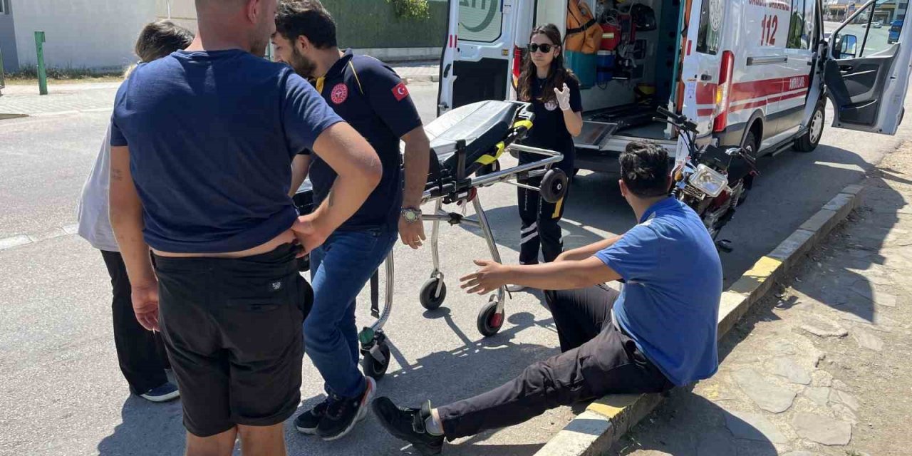 Motosiklet kazası: 1 yaralı