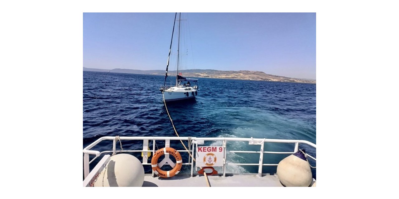 1915 Çanakkale Köprüsü önlerinde sürüklenen tekne kurtarıldı