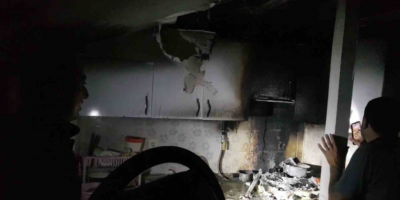 Karabük’te öğrenci evindeki yangın büyümeden söndürüldü