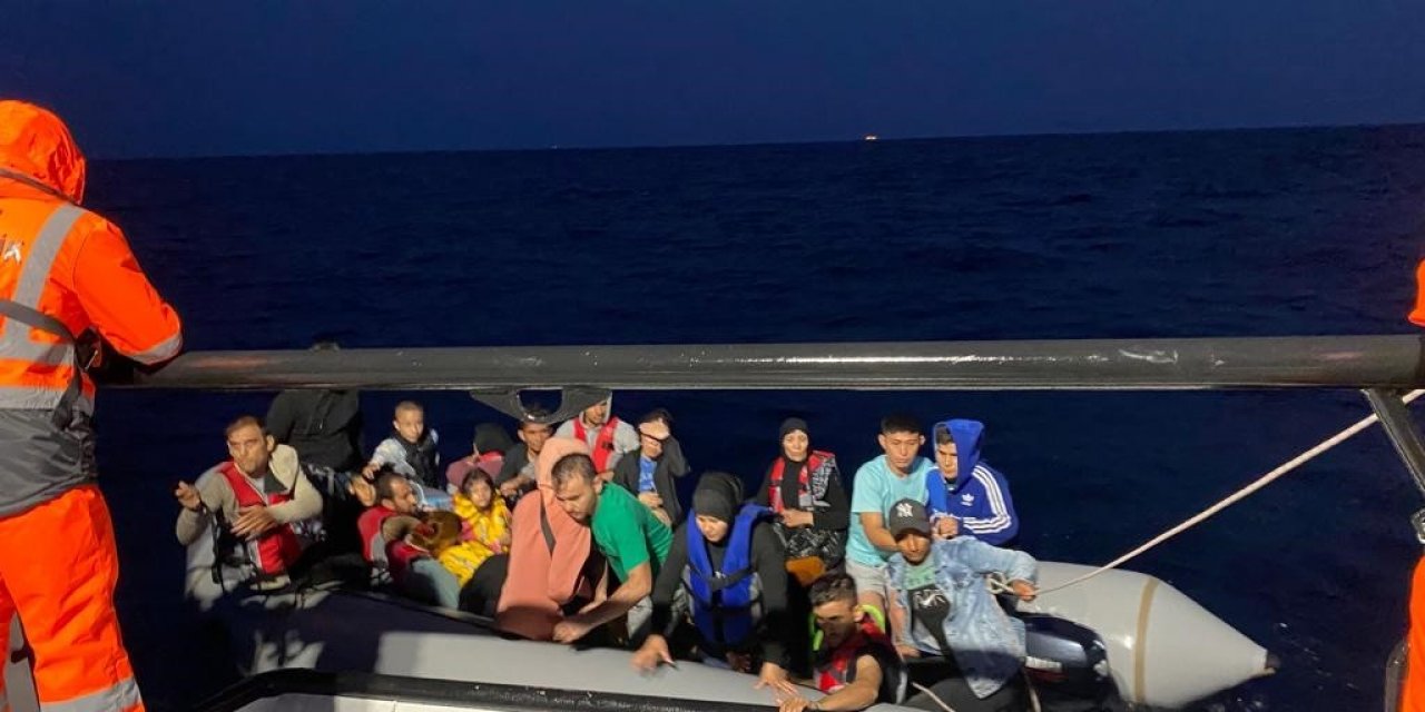 Ayvacık açıklarında 31 kaçak göçmen yakalandı