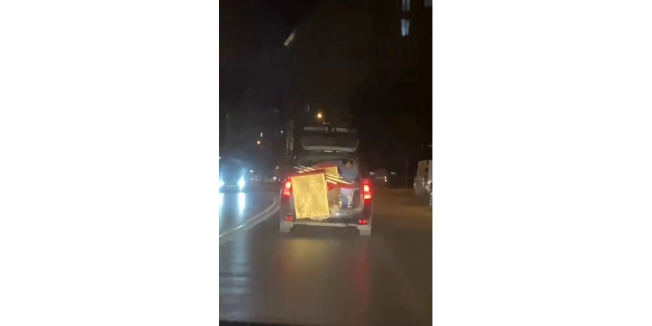 Duyarsız sürücü trafiği tehlikeye attı