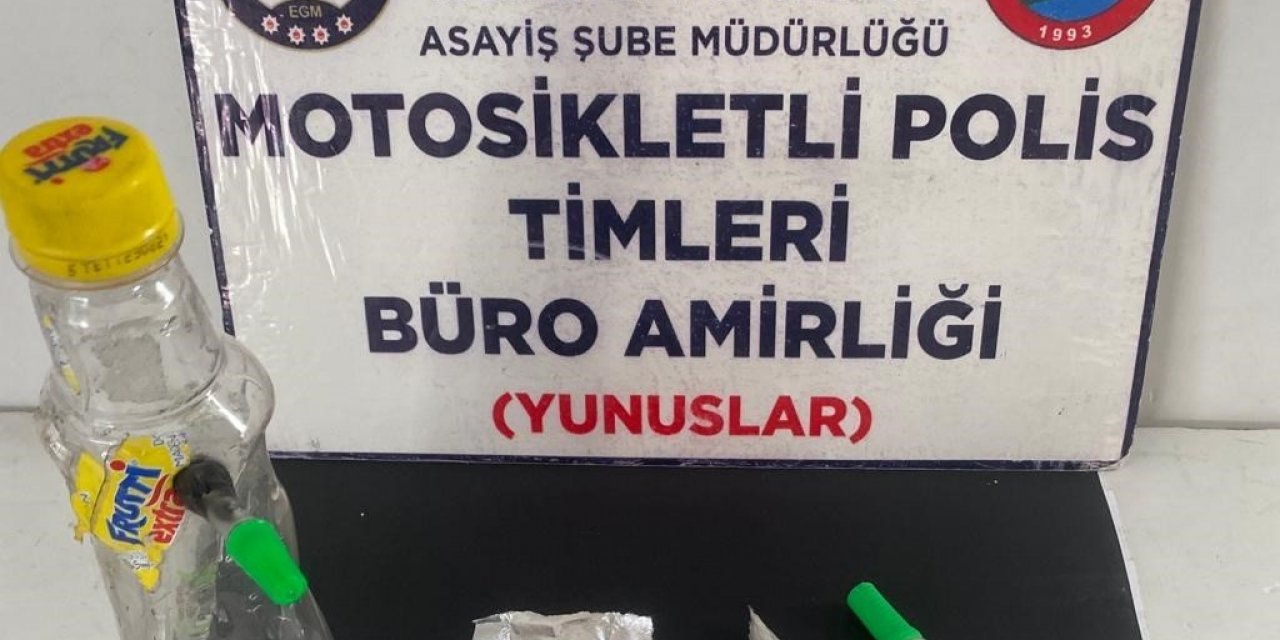 Kütahya’da Yunus Timleri bir şahsın üzerinde uyuşturucu ele geçirdi