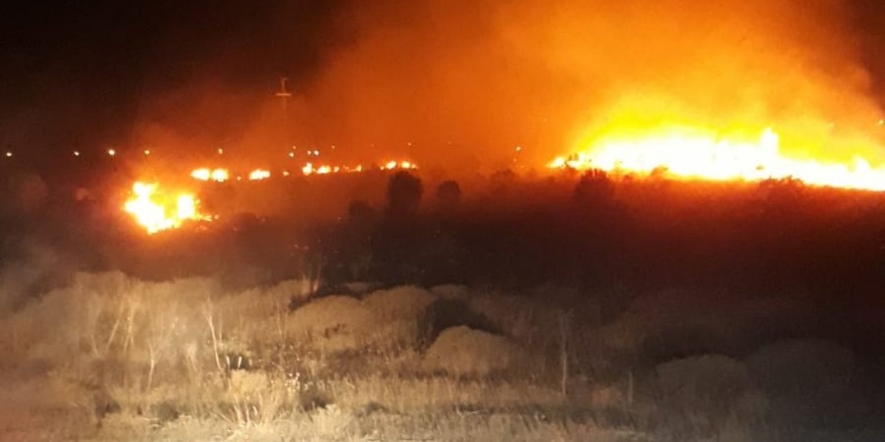 Bandırma’da park halindeki araçta çıkan yangın ormanlık alana sıçradı