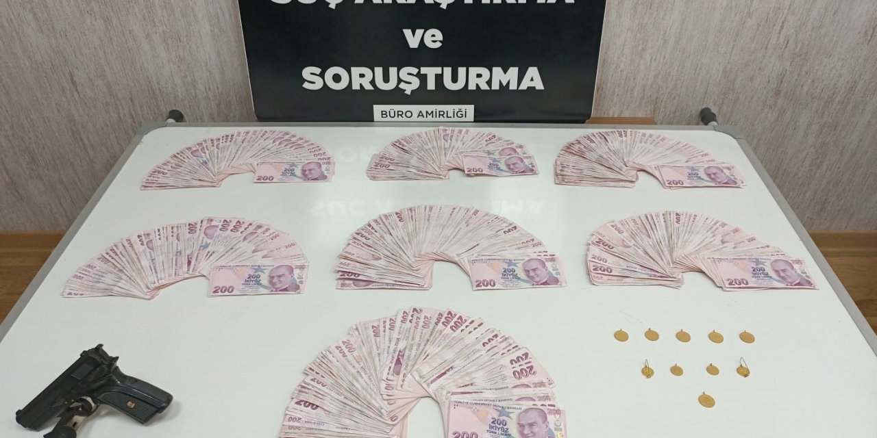 Girdiği evden çok miktarda para ve ziynet eşyası çalan şahıs yakalandı