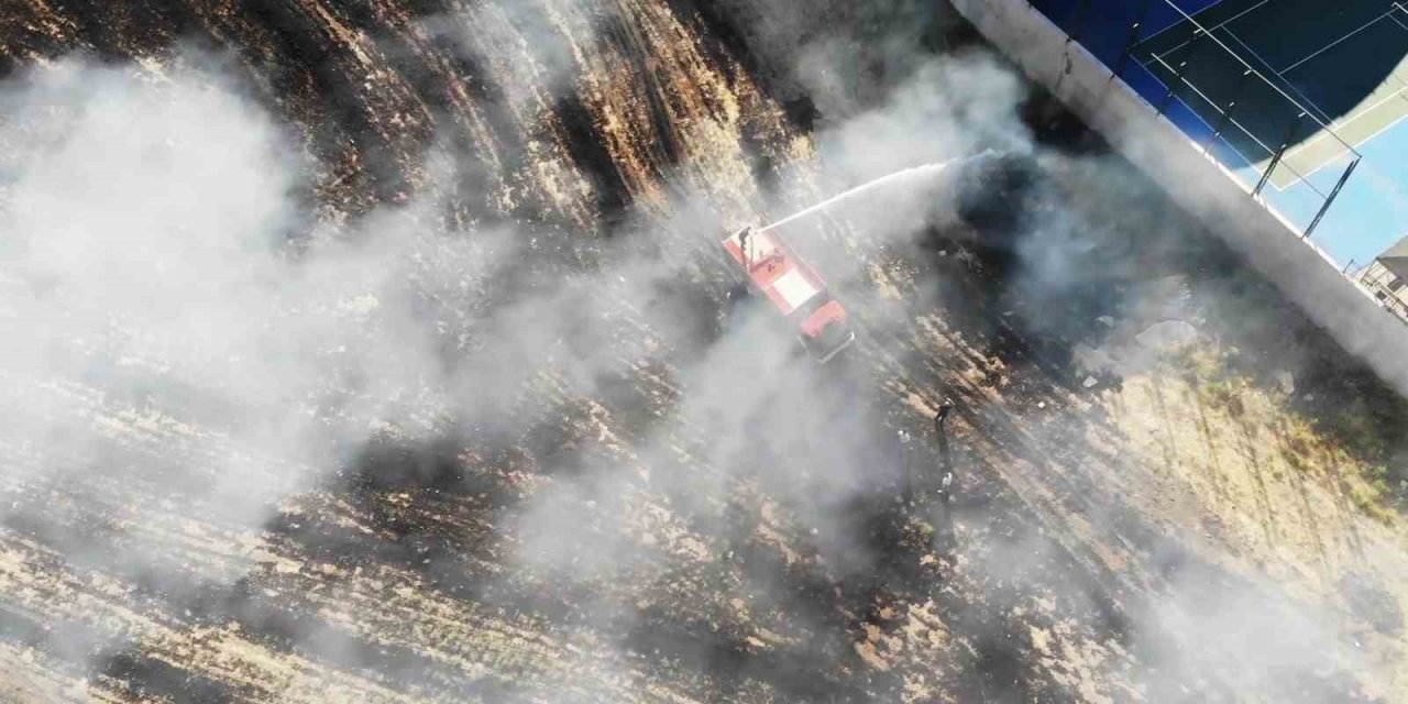 Kırıkkale’de anız yangını