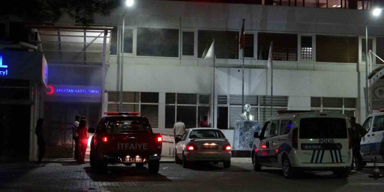 Muğla’da hastanede çıkan yangın korkuttu