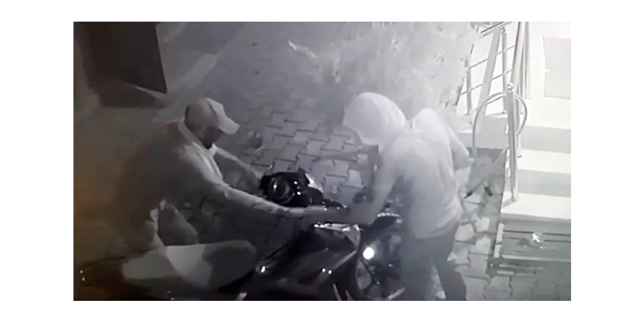 Iğdır’da kamuflajlı motosiklet hırsızlığı