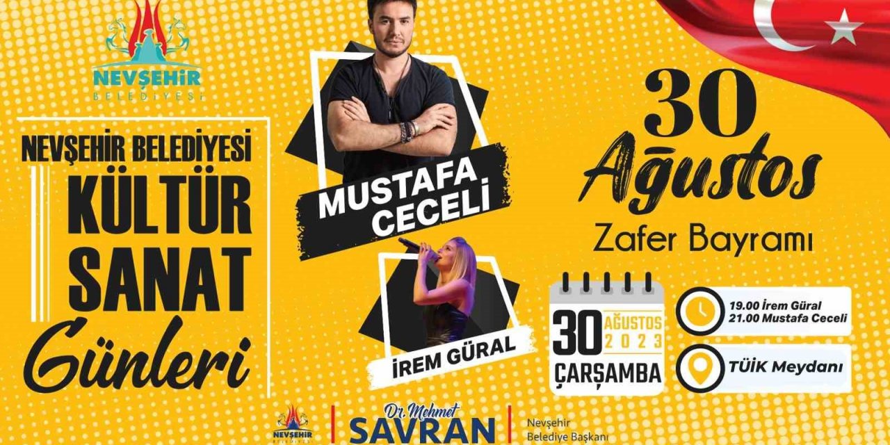 Nevşehir Belediyesi’nden 30 Ağustos Zafer Bayramı’na özel konser
