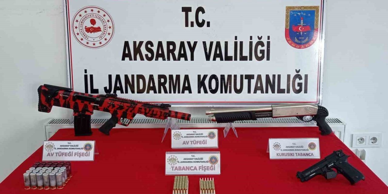 Düğün magandası havaya ateş ederken jandarmaya yakalandı