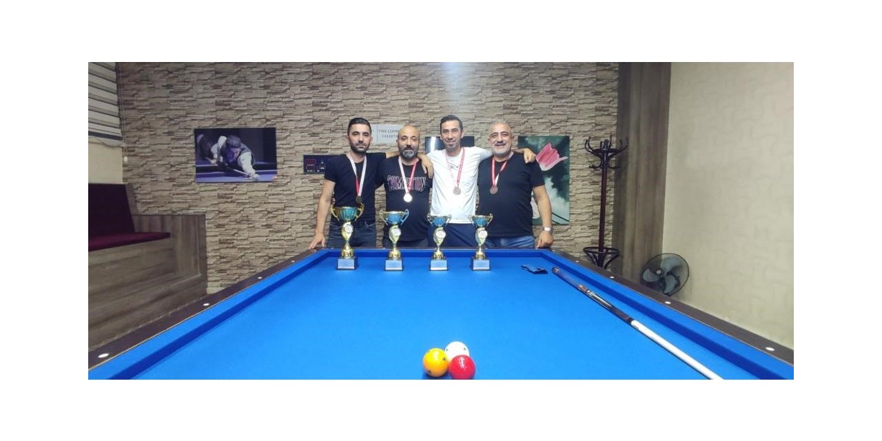 30 Ağustos Zafer Bayramı 3 Bant Bilardo Turnuvası tamamlandı