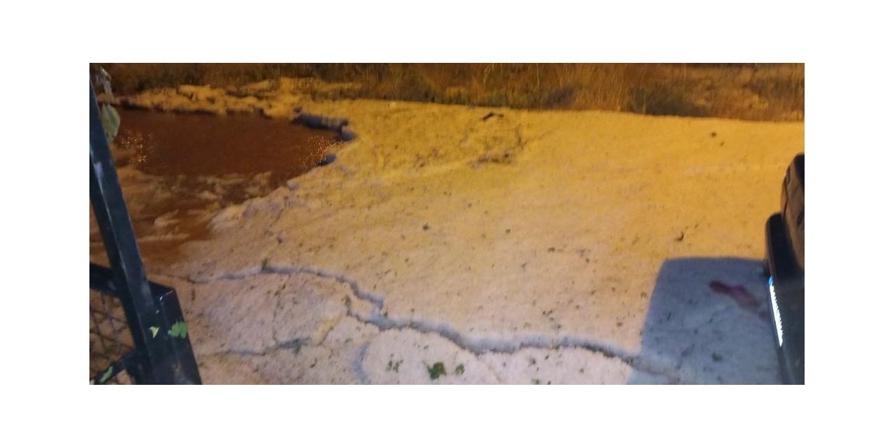 Uşak’ta dolu yağışı etkili oldu