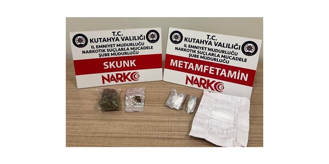 Kütahya’da yakalanan şahsın üzerinde uyuşturucu bulundu