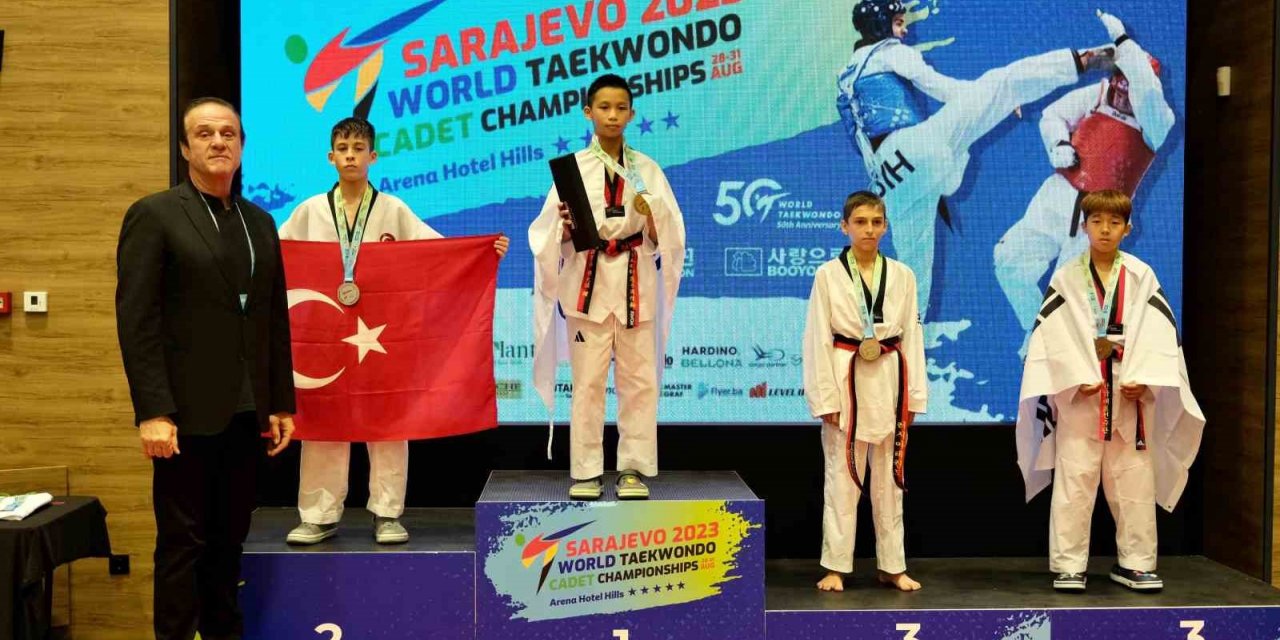 Utku Kap’tan, Dünya Yıldızlar Tekvando Şampiyonası’nda gümüş madalya