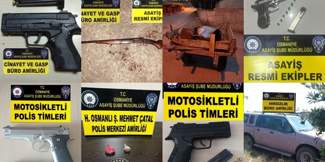 Osmaniye’de asayiş uygulamaları: 14 tutuklama