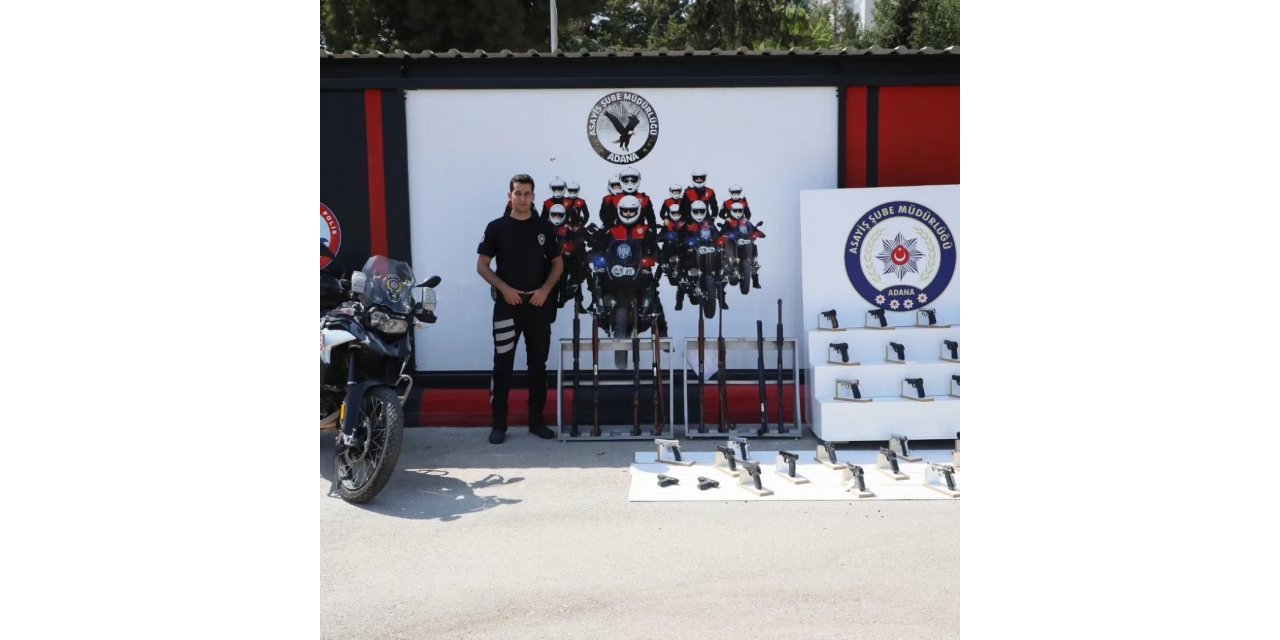 Adana’da bir haftada 136 ruhsatsız silah ele geçirildi