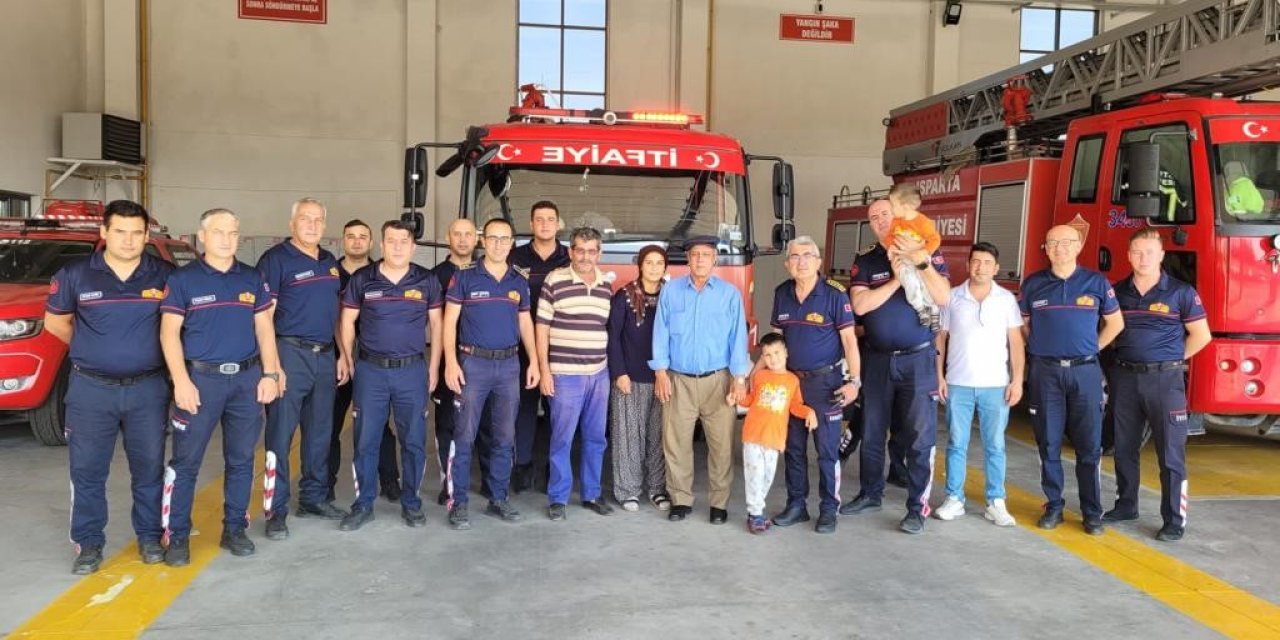 Sondaj kuyusundan 5 saatte çıkartılan minik Yamaç, kahramanlarıyla buluştu