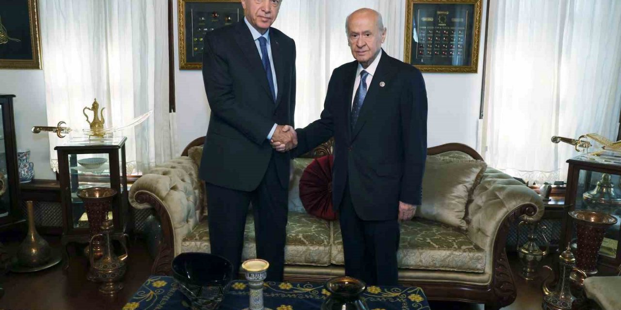 Cumhurbaşkanı Erdoğan, MHP Genel Başkanı Bahçeli ile görüştü