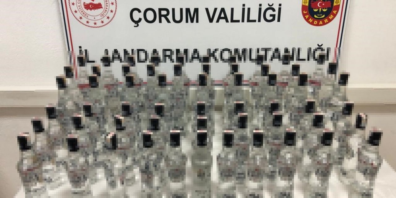 Çorum’da kaçak alkol operasyonu
