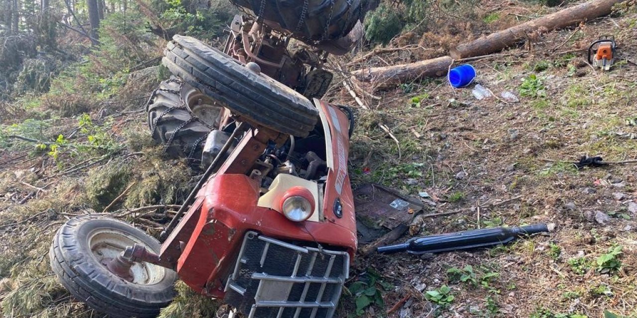 Devrilen traktörün altında kalan işçi hayatını kaybetti