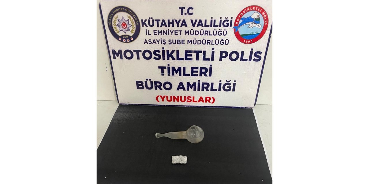 Kütahya’da bir kişinin üzerinde uyuşturucu ele geçirildi