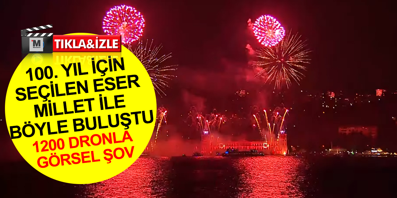 Zafer Bayramı’nda '100. Yıl Marşı' coşkusu! 1200 dronla görsel şov