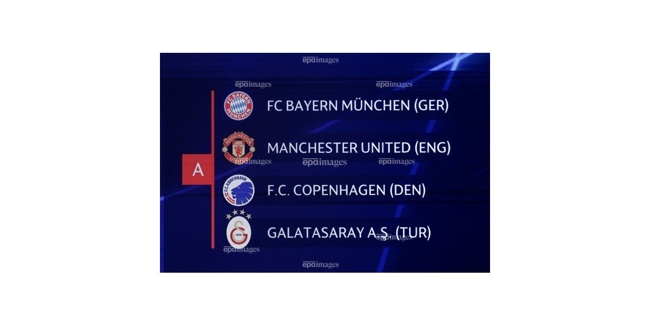 Galatasaray’ın Şampiyonlar Ligi’ndeki rakipleri belli oldu