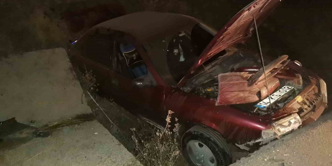 Boş araziye uçtu: 1 yaralı