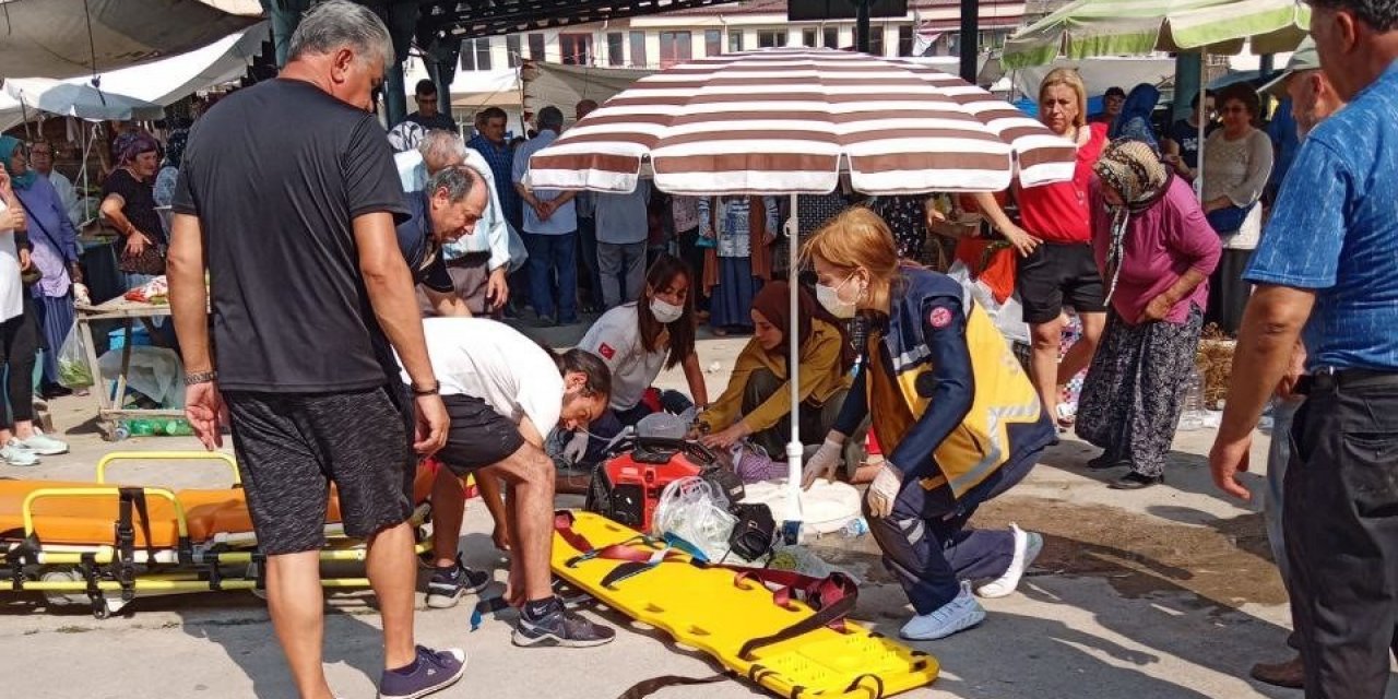 Alışveriş yapmak için için gittiği semt pazarında fenalaşan vatandaş hayatını kaybetti
