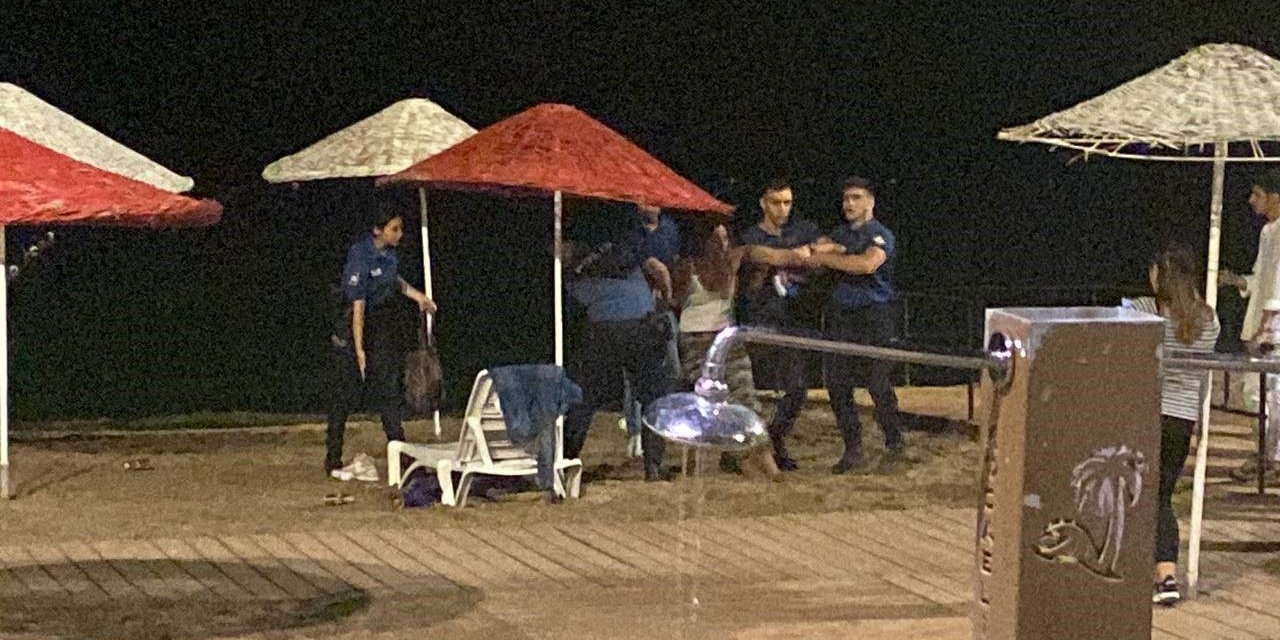 Boğulma tehlikesi geçiren kadın polise mukavemetten gözaltına alındı