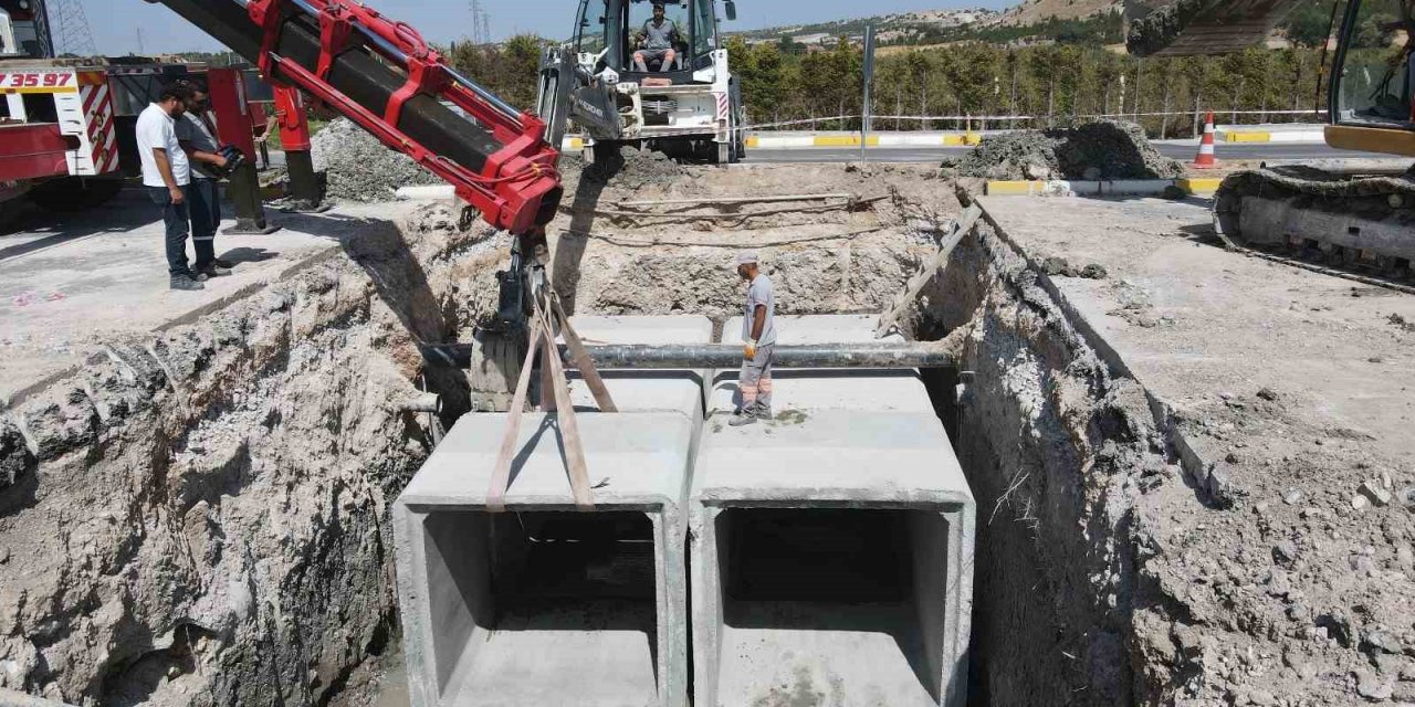 Menfez sistemi ile su tahliyesi Kütahya OSB’de hayata geçiriliyor