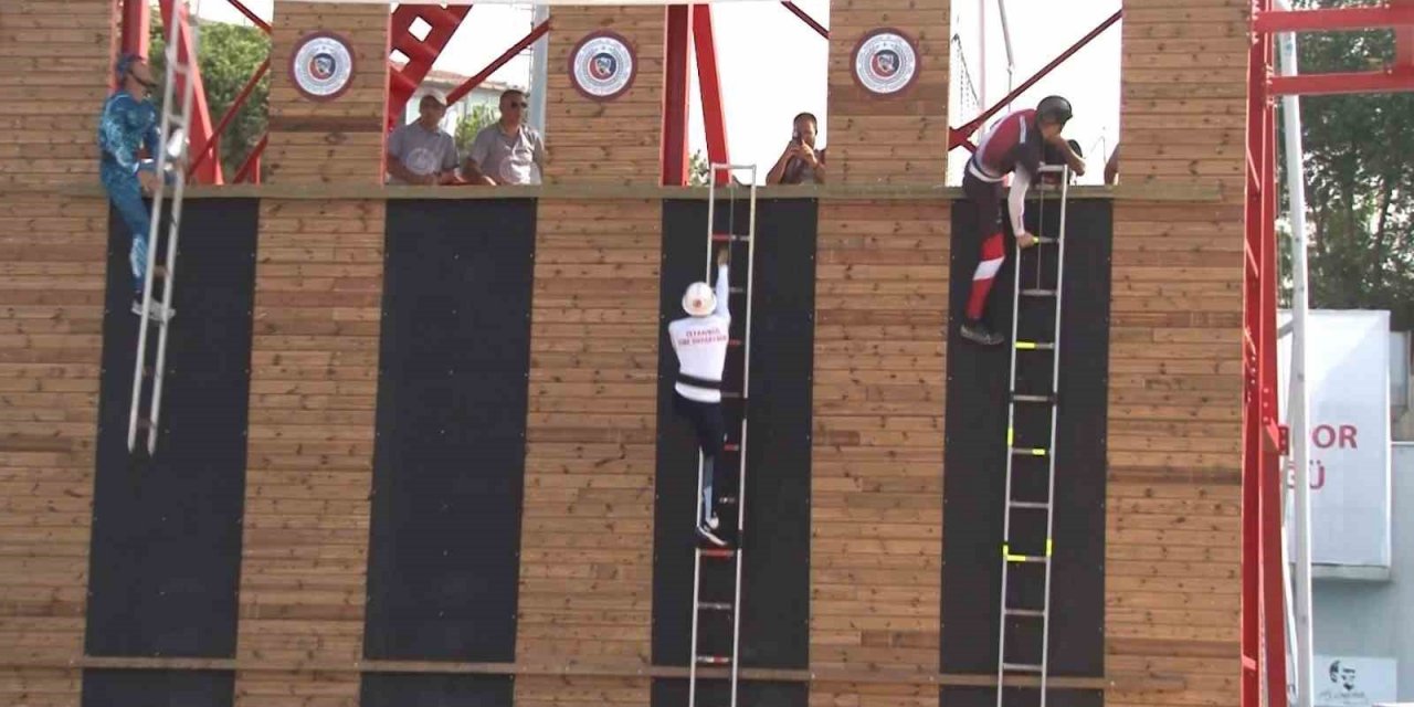 Dünya itfaiyecileri yangına değil, madalyaya koştu