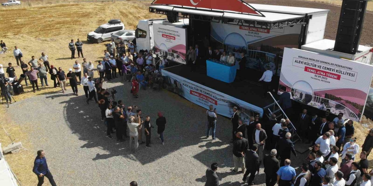 Bahçeli’nin bağışladığı arsa üzerine Türkiye’nin en büyük Cem Evi Külliyesi’nin temeli atıldı